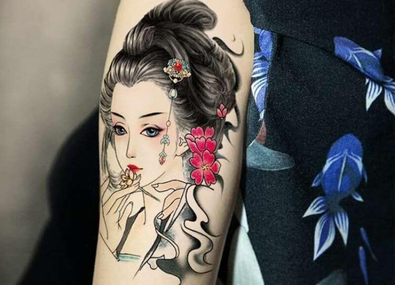 Tổng hợp 44 hình xăm geisha đẹp nhất dành cho nam và nữ